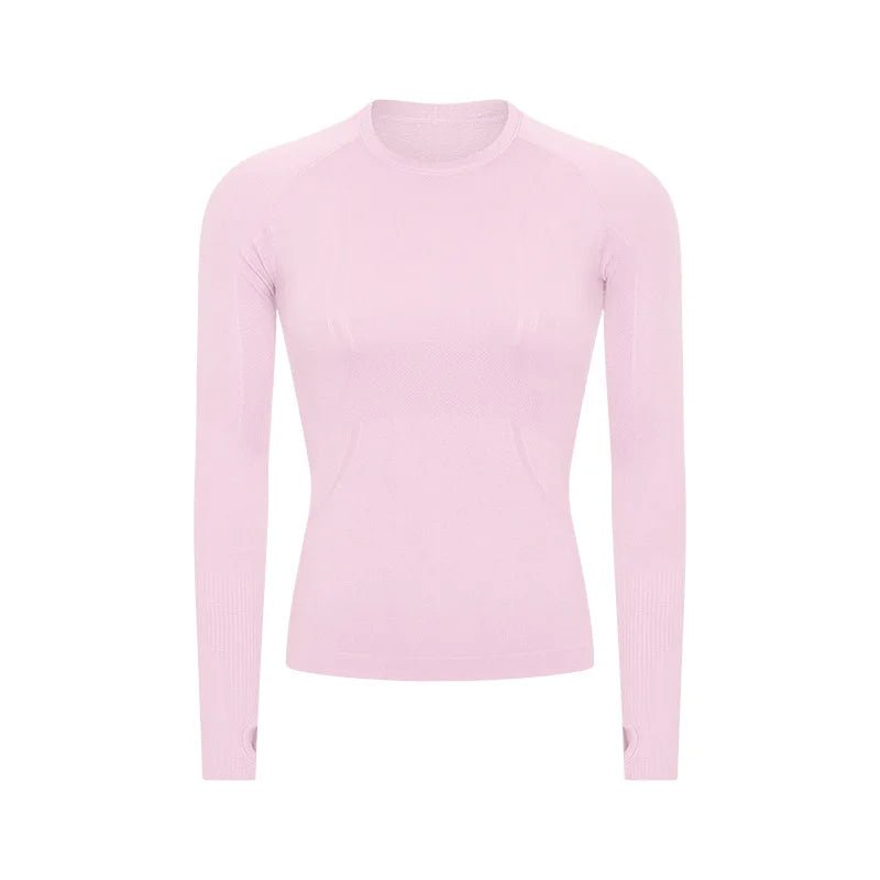 DYI Essential Seamless Long Sleeve in Light Pink, - shopdyi.com