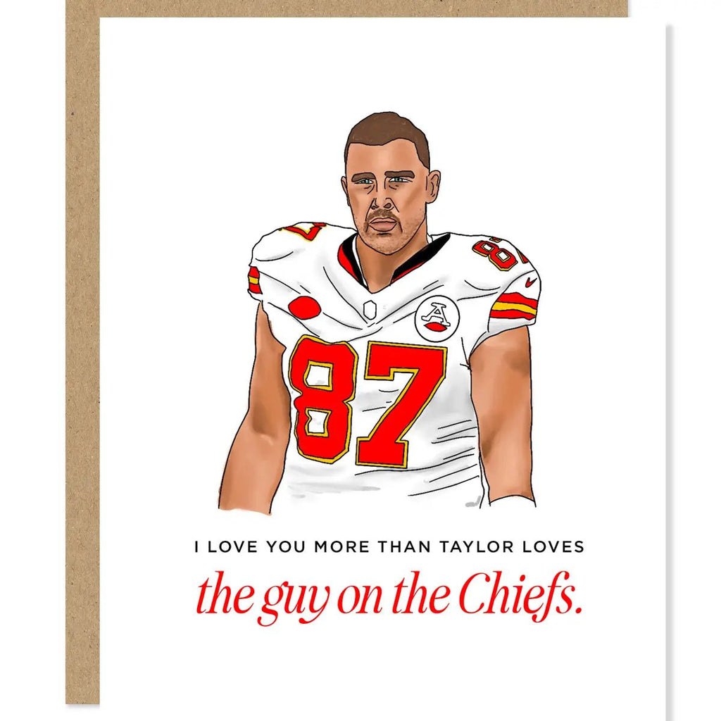 Guy on the Chiefs Valentines Card, - shopdyi.com